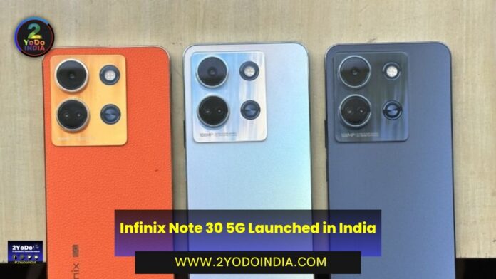 Infinix Note 30 5G Launched in India | Price in India | Specifications | 2YODOINDIA