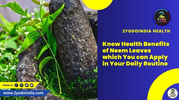 Know Health Benefits of Neem Leaves which You can Apply in Your Daily Routine | 2YODOINDIA