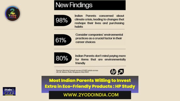 Most Indian Parents Willing to Invest Extra in Eco-Friendly Products : HP Study | 2YODOINDIA