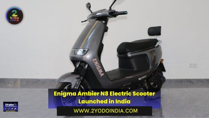 Enigma Ambier N8 Electric Scooter Launched in India | Price in India | Mechanical Specifications | 2YODOINDIA