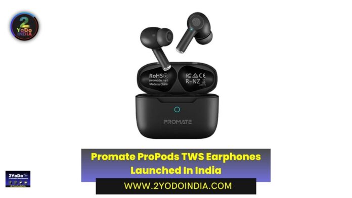 Promate ProPods TWS Earphones Launched In India | Price in India | Specifications | 2YODOINDIA
