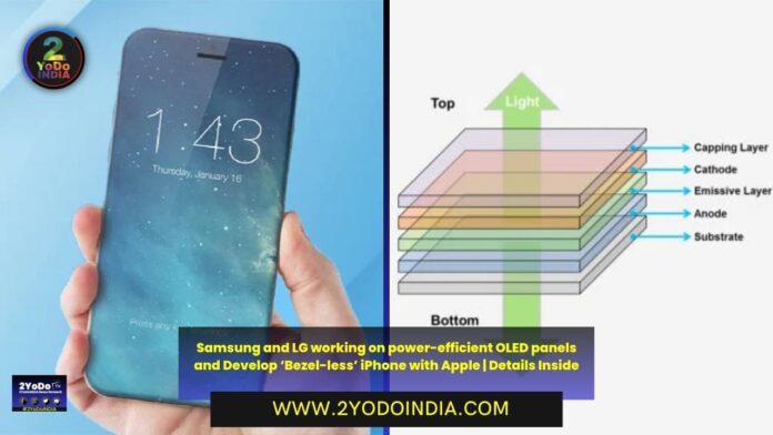 Samsung and LG working on power-efficient OLED panels and Develop ‘Bezel-less’ iPhone with Apple | Details Inside | Samsung and LG working on power-efficient OLED panels | Apple Calls on Samsung and LG for the Development of ‘Bezel-less’ iPhone | 2YODOINDIA