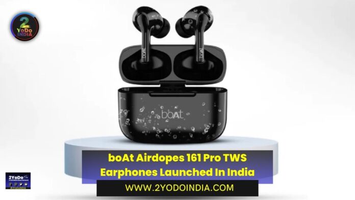 boAt Airdopes 161 Pro TWS Earphones Launched In India | Price in India | Specifications | 2YODOINDIA