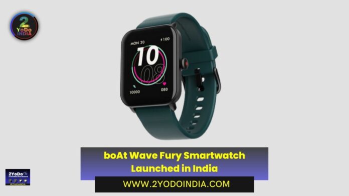 boAt Wave Fury Smartwatch Launched in India | Price in India | Specifications | 2YODOINDIA
