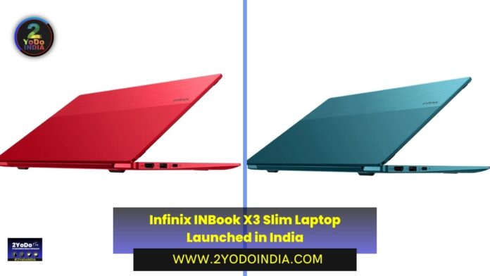 Infinix INBook X3 Slim Laptop Launched in India | Price in India | Specifications | 2YODOINDIA