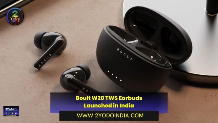 Boult W20 TWS Earbuds Launched in India | Price in India | Specifications | 2YODOINDIA