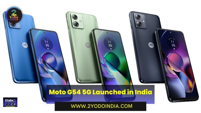 Moto G54 5G Launched in India | Price in India | Specifications | 2YODOINDIA