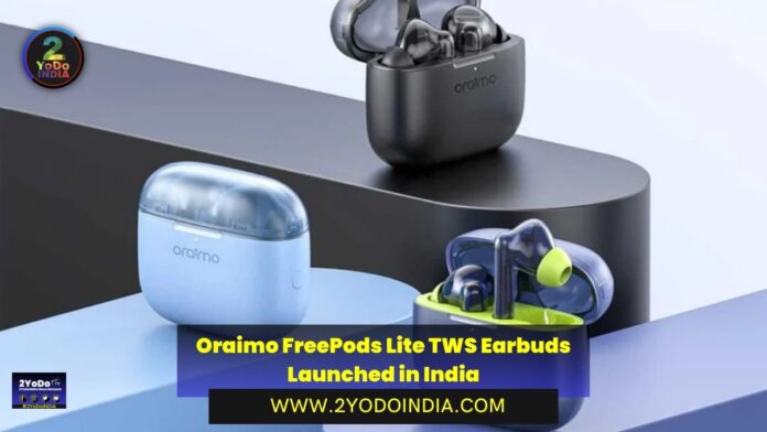 Oraimo FreePods Lite TWS Earbuds Launched in India | Price in India | Specifications | 2YODOINDIA