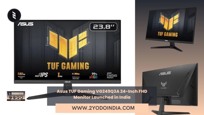 Asus TUF Gaming VG249Q3A 24-Inch FHD Monitor Launched in India | Price in India | Specifications | 2YODOINDIA
