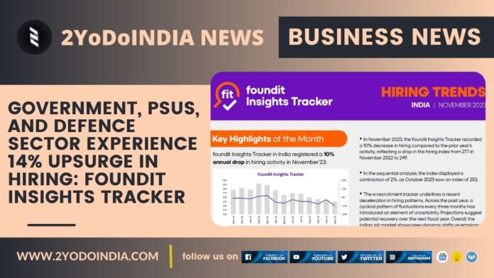 Government, PSUs, and Defence Sector Experience 14% Upsurge in Hiring: foundit Insights Tracker | 2YODOINDIA