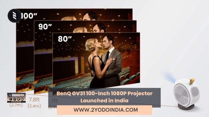 BenQ GV31 100-Inch 1080P Projector Launched in India | Price in India | Specifications | 2YODOINDIA