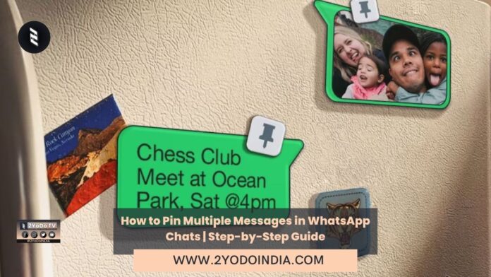 How to Pin Multiple Messages in WhatsApp Chats | Step-by-Step Guide | 2YODOINDIA